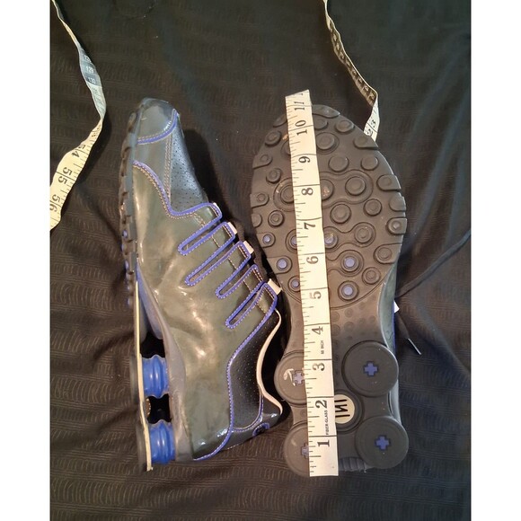 Nike Shox NZ Men’s Size 8 Black Blue Leather Running Shoes Y2K Retro main image 8